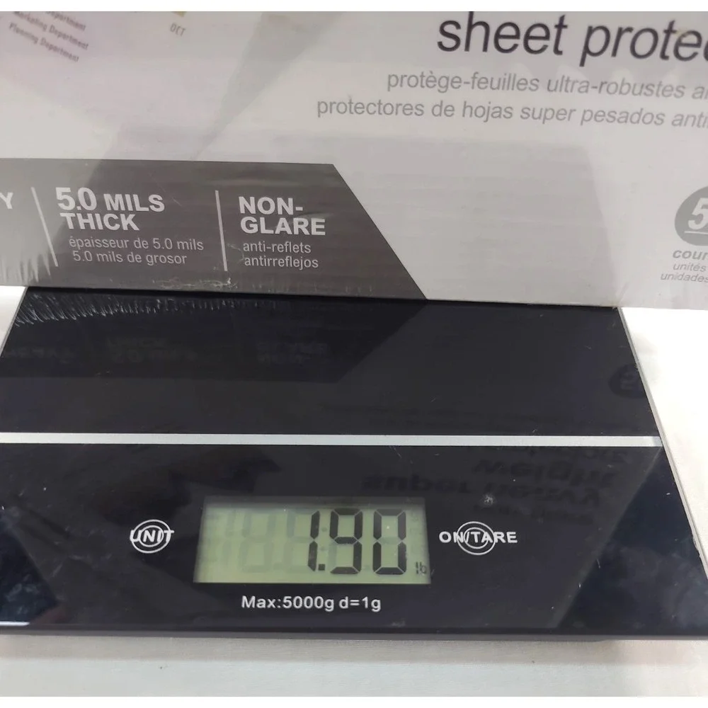 Office Depot Clear Super Heavyweight Sheet Protectors 50 Count